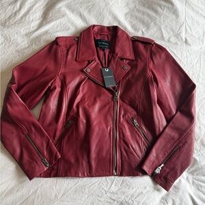 Lucky Brand Red Leather Jacket